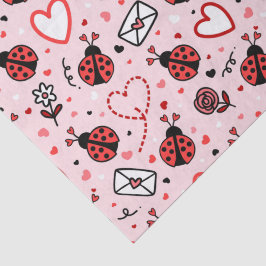 Papel De Seda Cute Ladybug Pattern Tissue Paper