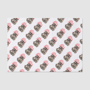 Papel De Seda Cute mapache resbalando besos amor corazón animal