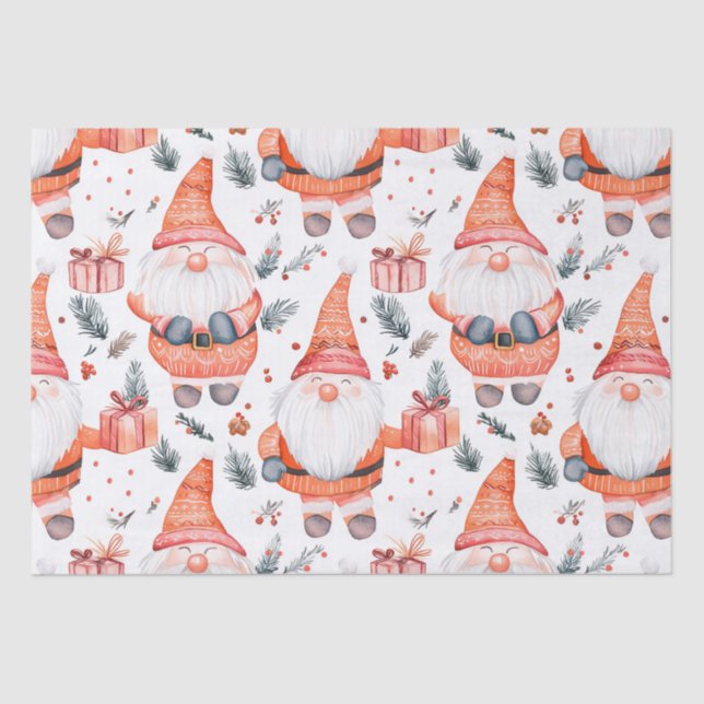 Papel De Seda Cute Navidades Santa Claus (Anverso)