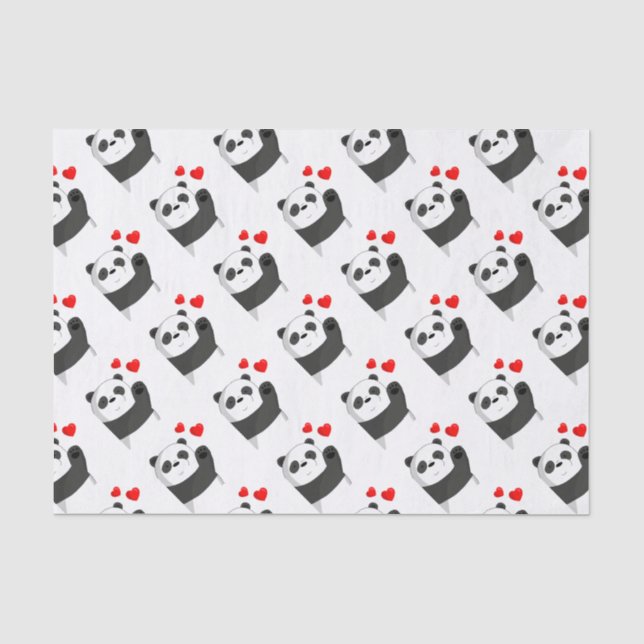 Papel De Seda Cute panda (Anverso)