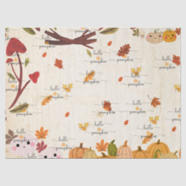 Papel De Seda Cute Pumpkin