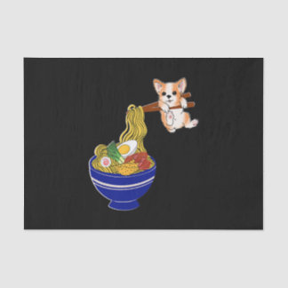 Papel De Seda Cute Ramen Corgi Dog