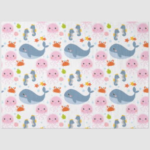 Papel De Seda Cute Sea-life Collection 6 Artesanía