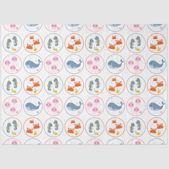 Papel De Seda Cute Sea-life Collection 6b Crafting (Anverso)