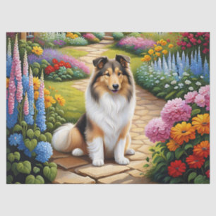 Papel De Seda Cute Shetland Sheepdog Animal Decoupage