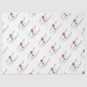 Papel De Seda Cute Snowman