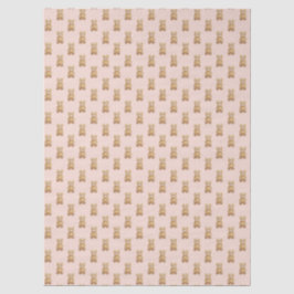 Papel De Seda Cute Teddy Bear Rubor Pink