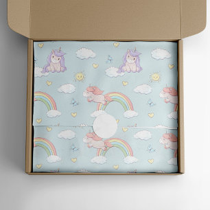 Papel De Seda Cute unicornio + pasteles