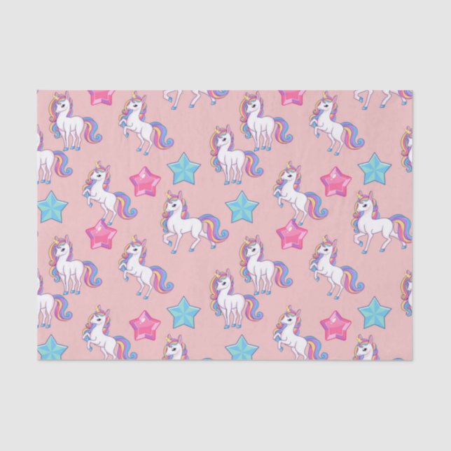 Papel De Seda Cute Unicornios (Anverso)