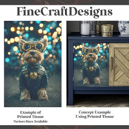 Papel De Seda Cute Vestido Yorkshire Terrier Dog F8 Descarga