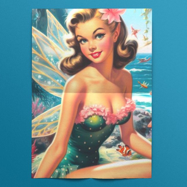 Papel De Seda Cute vintage Fairy (Subido por el creador)