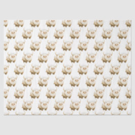 Papel De Seda Cute Winter Arctic Cow