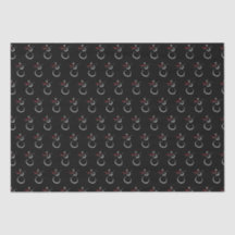 Cute Winter Snowman Pattern Black