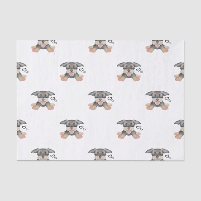 Papel De Seda Cute Wire Haired Dachshund Sausage Dog (Anverso)