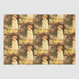 Papel De Seda Cutie victoriana con pájaros 