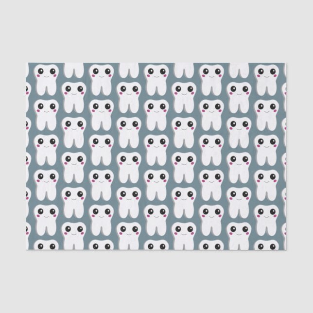 Papel De Seda Cuto dental dental sonriente feliz patentado (Anverso)