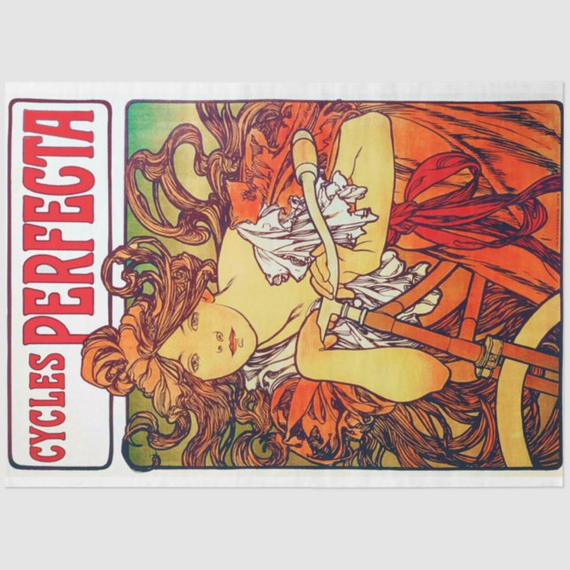 Papel De Seda Cycles Perfecta, Mucha (Anverso)