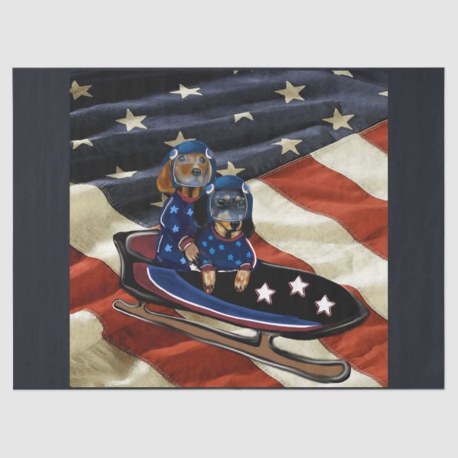 PAPEL DE SEDA DACHSHUND  (Anverso)