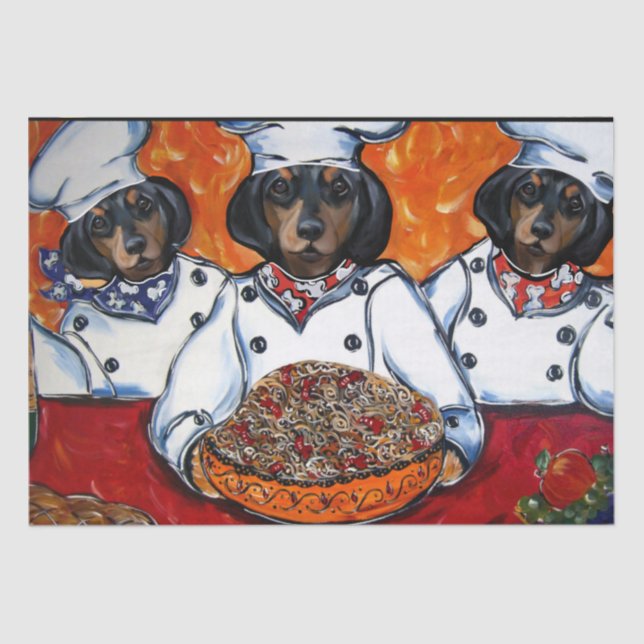 PAPEL DE SEDA DACHSHUND   (Anverso)