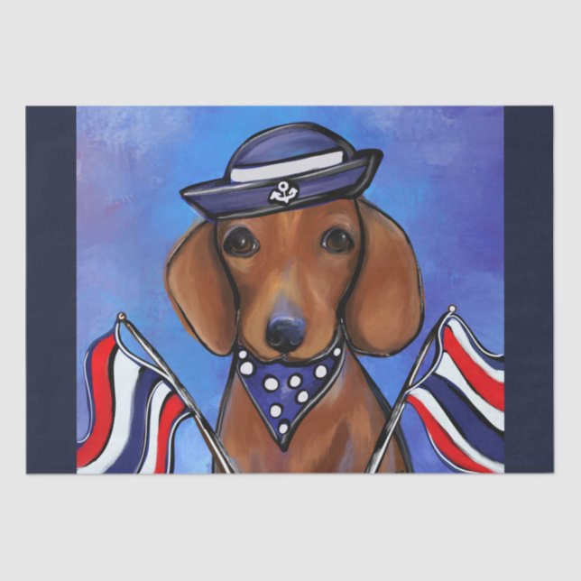 Papel De Seda Dachshund (Anverso)