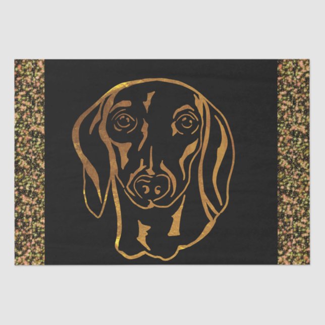 PAPEL DE SEDA DACHSHUND (Anverso)