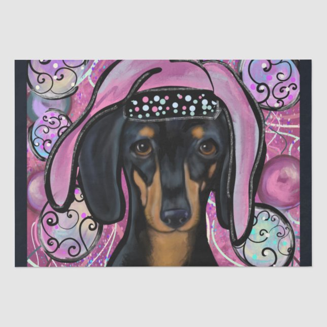 PAPEL DE SEDA DACHSHUND        (Anverso)