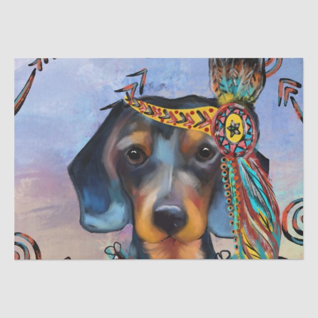 PAPEL DE SEDA DACHSHUND   (Anverso)