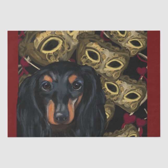 PAPEL DE SEDA DACHSHUND      (Anverso)