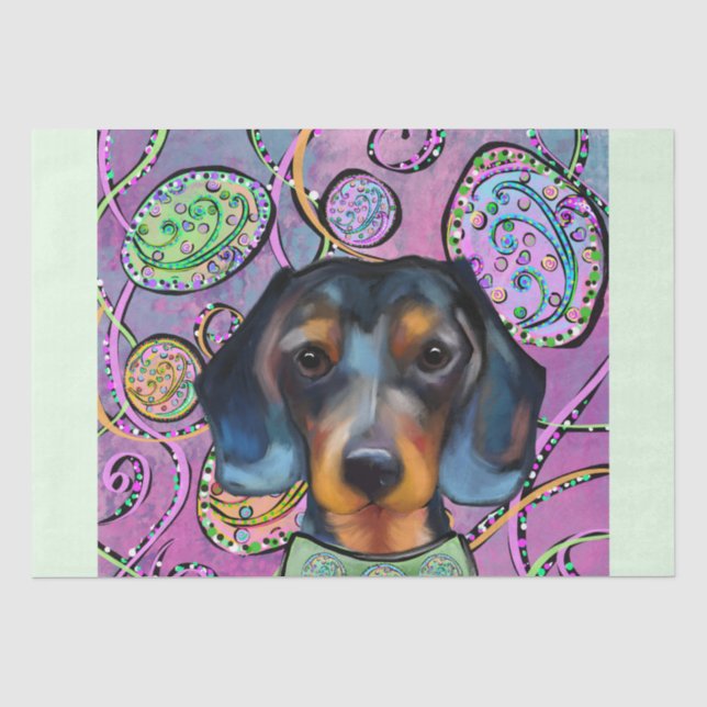 PAPEL DE SEDA DACHSHUND  (Anverso)