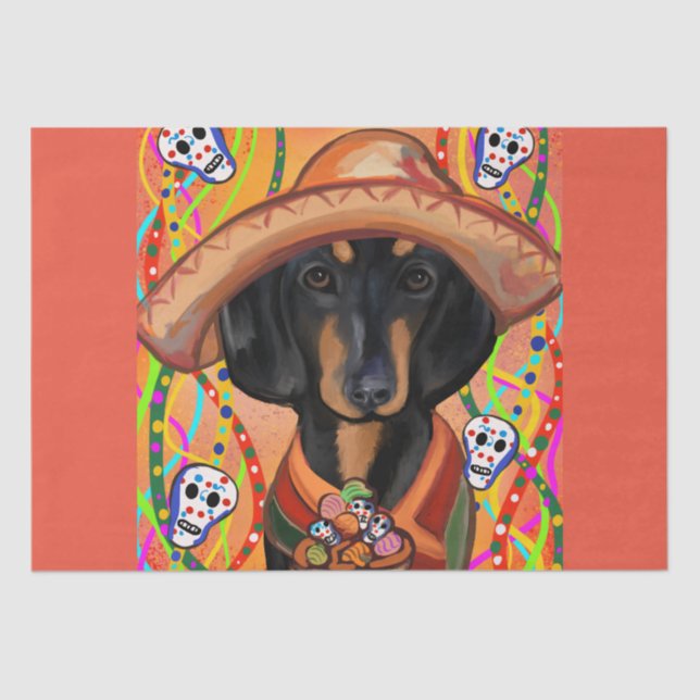PAPEL DE SEDA DACHSHUND (Anverso)