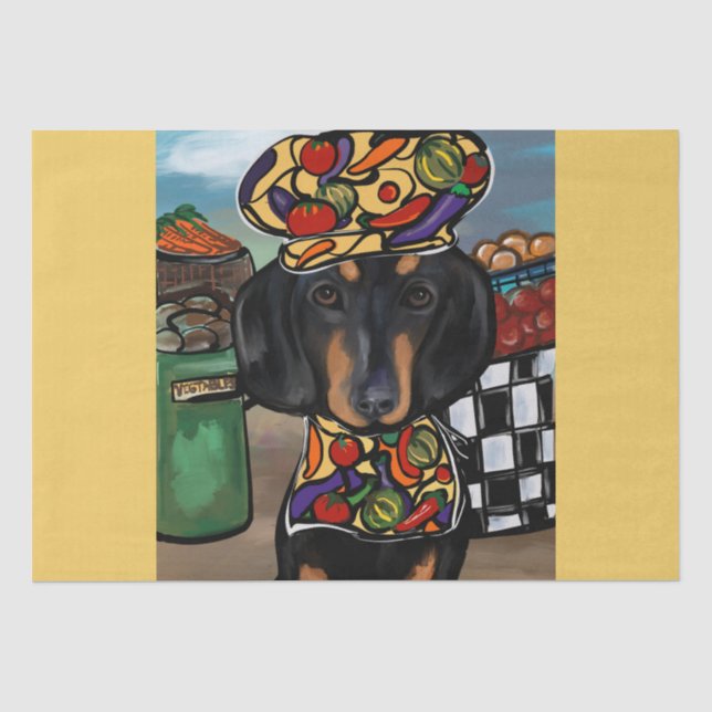 Papel De Seda Dachshund      (Anverso)
