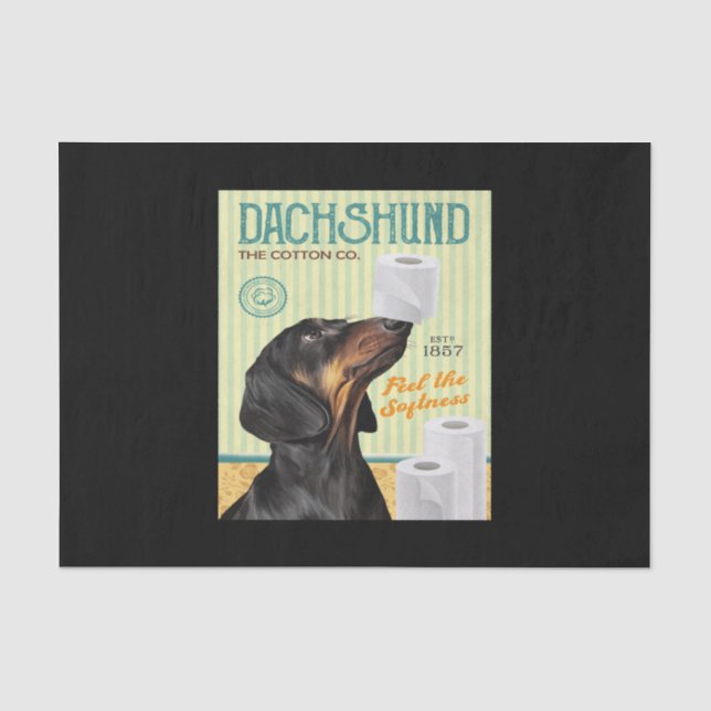 Papel De Seda Dachshund Dog (Anverso)