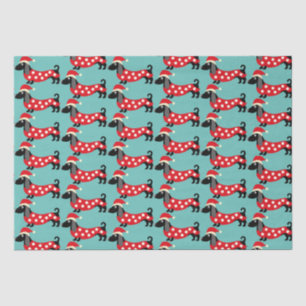 Papel De Seda Dachshunds de vacaciones festivas