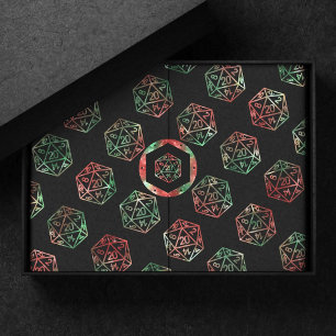 Papel De Seda Dados de RPG   Juguete Retro de Navidad para Jugad