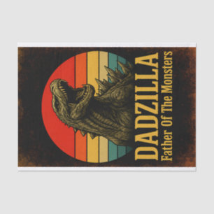 Papel De Seda Dadzilla Padre De Los Monstruos Día Del Padre