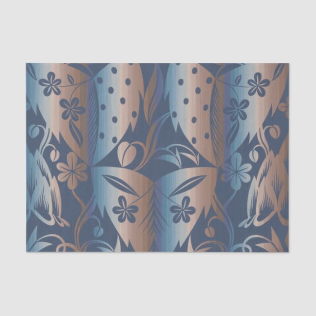 Papel De Seda Dagobert Peche Vintage Grosse Blätter (Anverso)