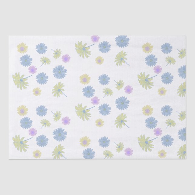 Papel De Seda Dainty Daisies Tissue Paper (Anverso)