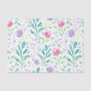 Papel De Seda Dainty Florals en acuarela