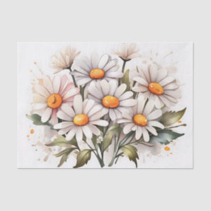 Papel De Seda Daisies simples y elegantes