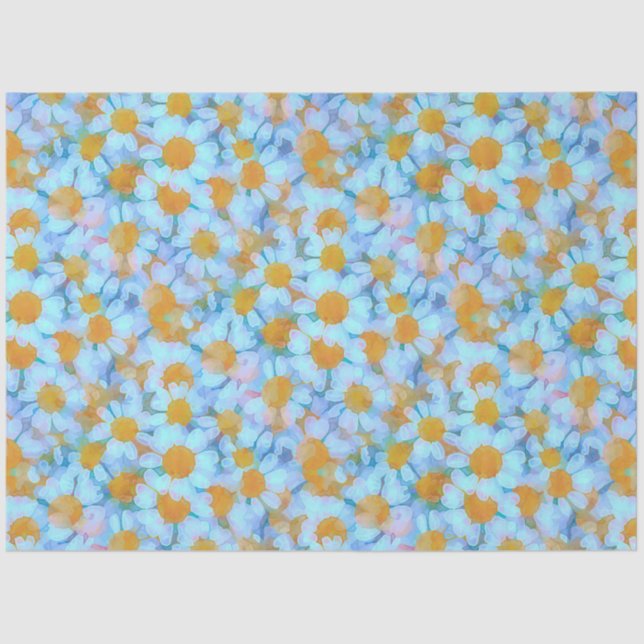Papel De Seda Daisies y encaje (Anverso)