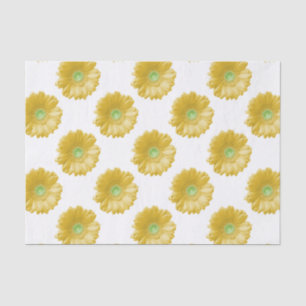 Papel De Seda Daisy gerbera amarilla