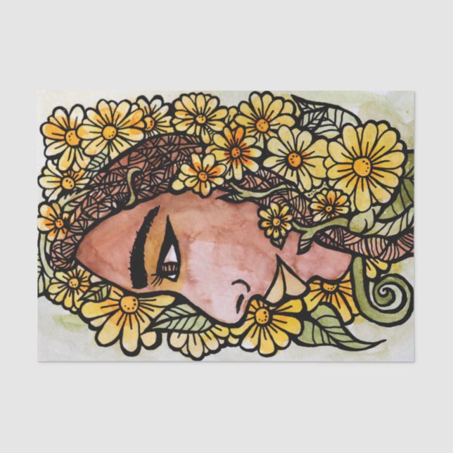 Papel De Seda Daisy Goddess (Anverso)