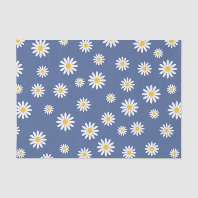 Papel De Seda Daisy Meadows Blue (Anverso)