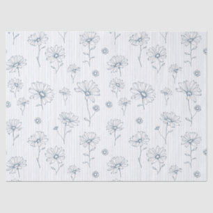 Papel De Seda Daisy Pastel de Línea Artística con Raya (2)