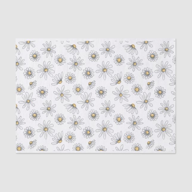 Papel De Seda Daisy Tissue Paper (Anverso)