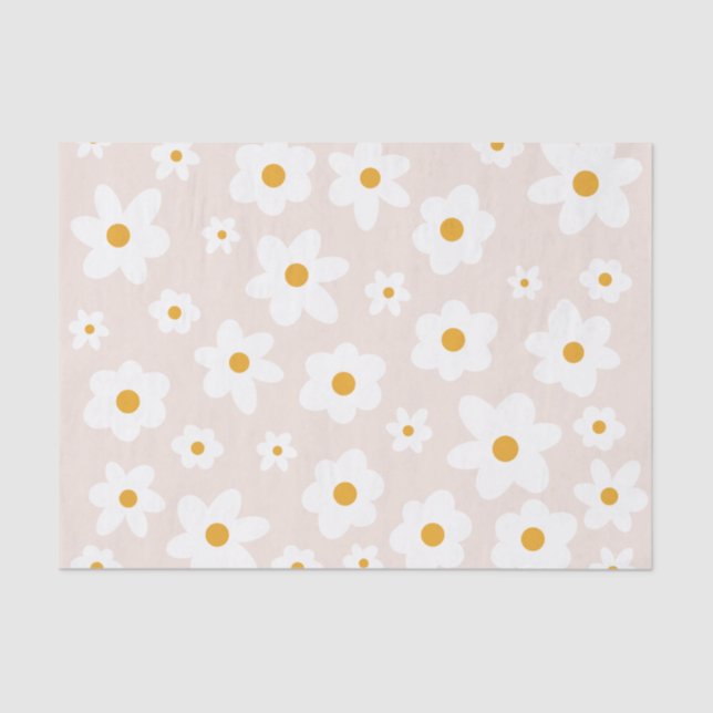 Papel De Seda Daisy Tissue Paper (Anverso)