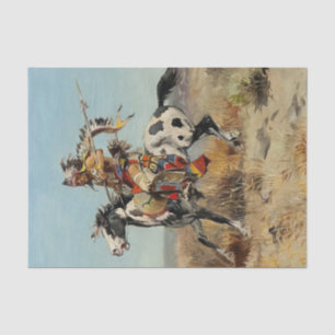 Papel De Seda "Dakota Chief" por Charles M Russell