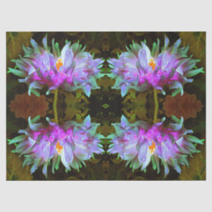 Papel De Seda Dalia de Cactus Magenta y Verde Lima Impresionante