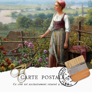 Papel De Seda Dalia decoupage de chica rústica vintage francesa