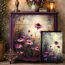 Papel De Seda Dalia Púrpura Salvaje Decoupage